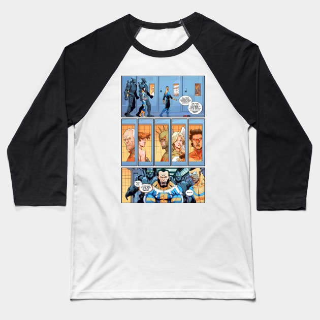 invincible comic strip Baseball T-Shirt by super villain